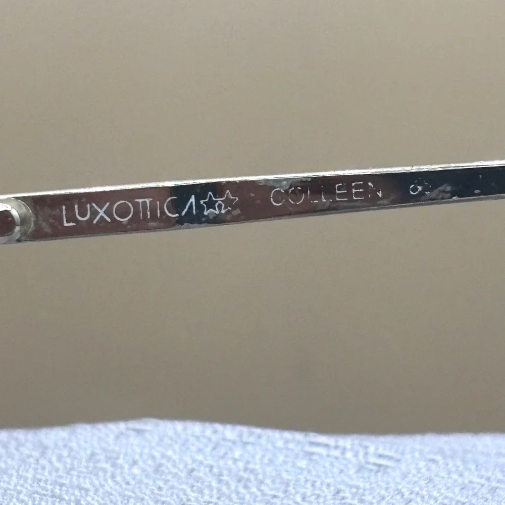 Luxottica Colleen Eyeglasses Women OS Pink Clear Gradient Vintage Librarian-core